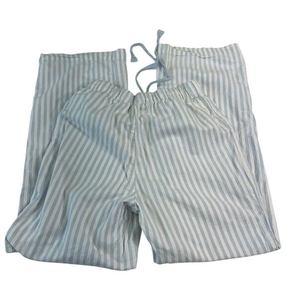 H&M Blue‎ and White Stripped Pajana Pants, Small - Picture 6 of 9